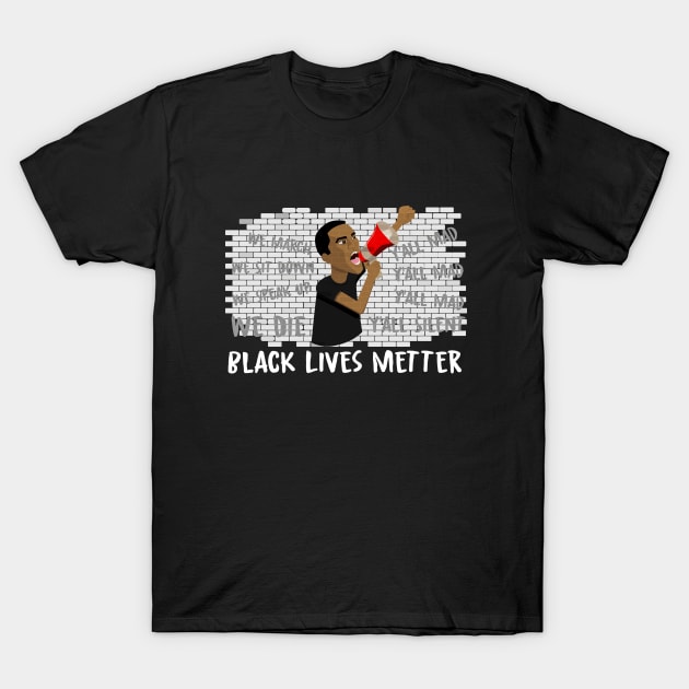 Grafitti Young black man T-Shirt by HarlinDesign